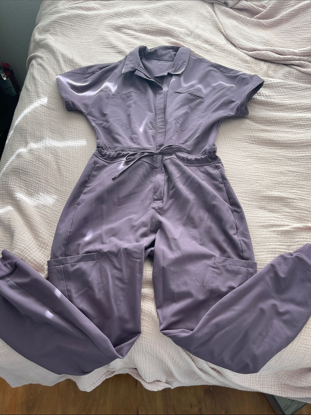 Mandala Lavender scrubs Jumpsuit